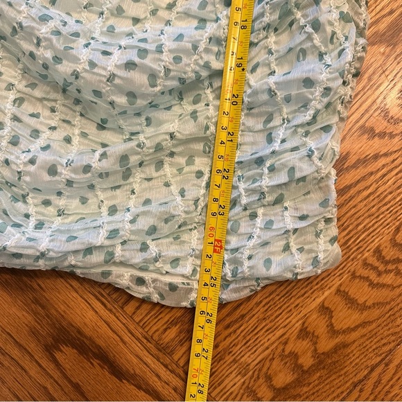 NWT For Love and Lemons Drea Mini Dress Sz Medium Green Party Formal Spring - Picture 14 of 14